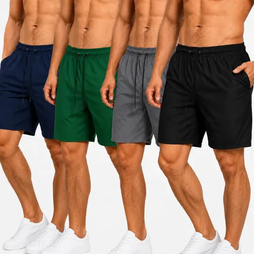 Kit 4 Bermudas Masculinas Bolsos Funcionais Treino Academia