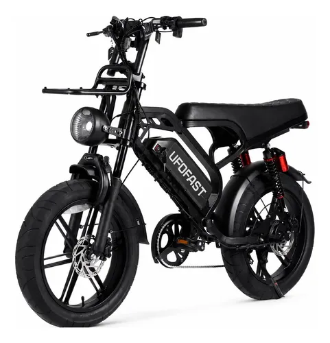Bicicleta Bike Eletrica V9 Max 1000w 48km Freio Hidraulico Preto 20
